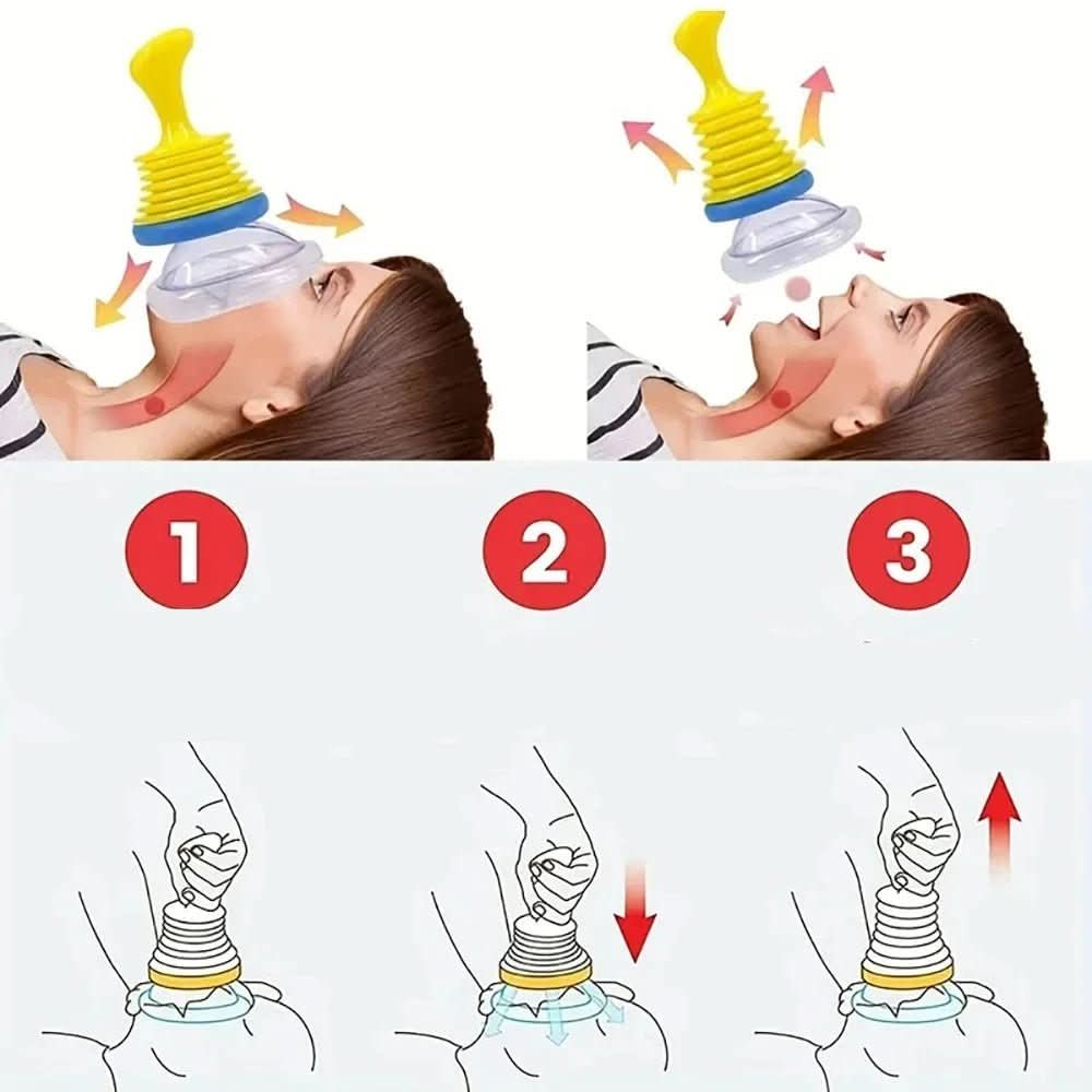 Compact Anti Choking Rescue Device with Masks for Kids and Adults, view 3