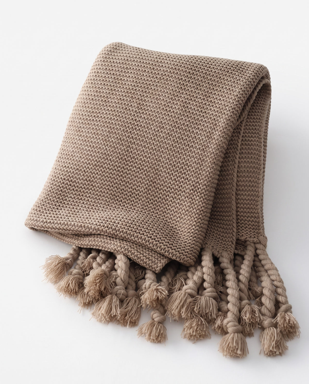 Cozy Chunky Knitted Tassel Throw Blanket | Soft Warm Handfeel, 51-94in