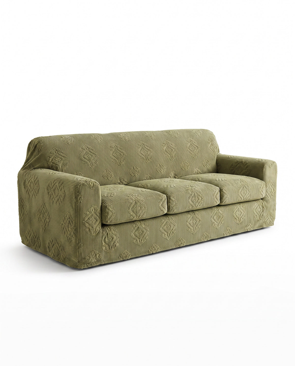 CozyCord Stretch Full-Encasing Corduroy Sofa Slipcover | Spill Resistant