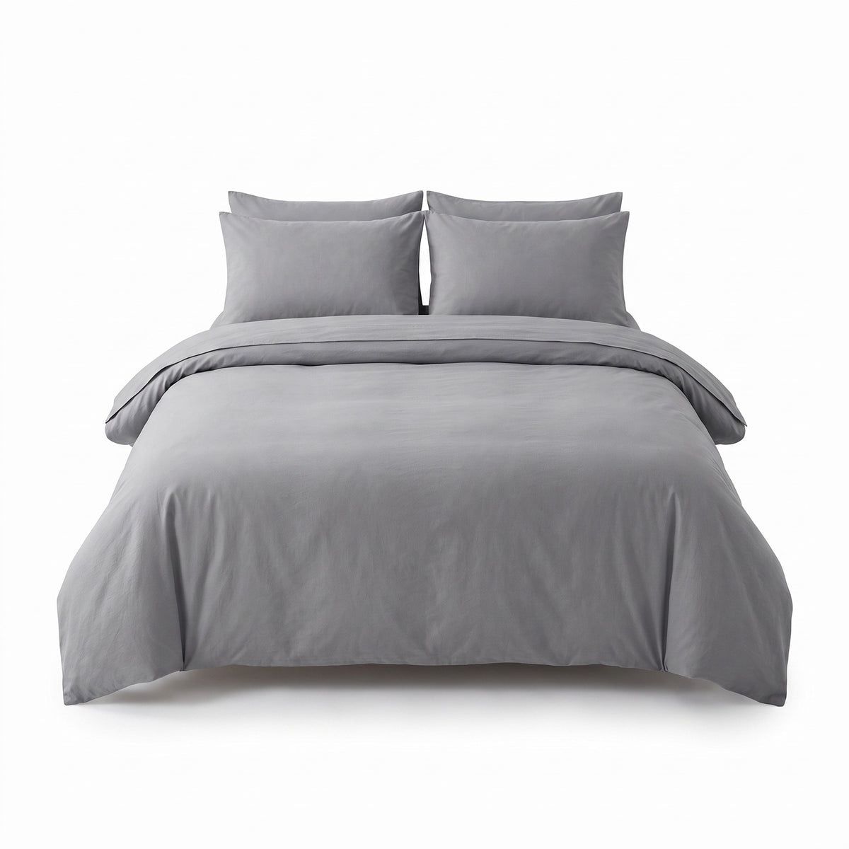 Solid Duvet Cover Set | Breathable Weave, 59-87in
