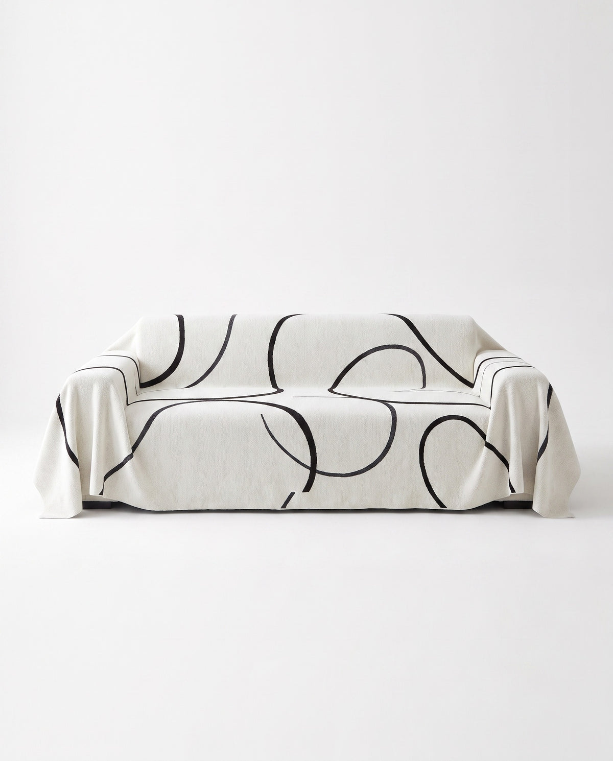 Curve Patterned Sofa Cover | Pet Friendly, 71-165in