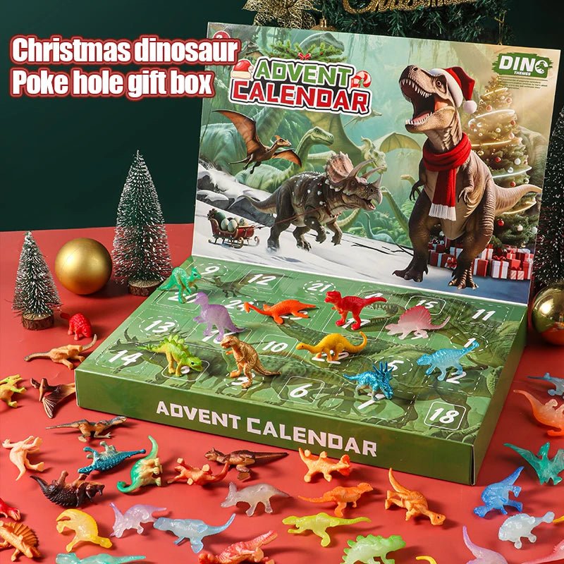 Dinosaur Advent Calendar with 24 Figures and Fossils in Non Toxic Plastic, view 6