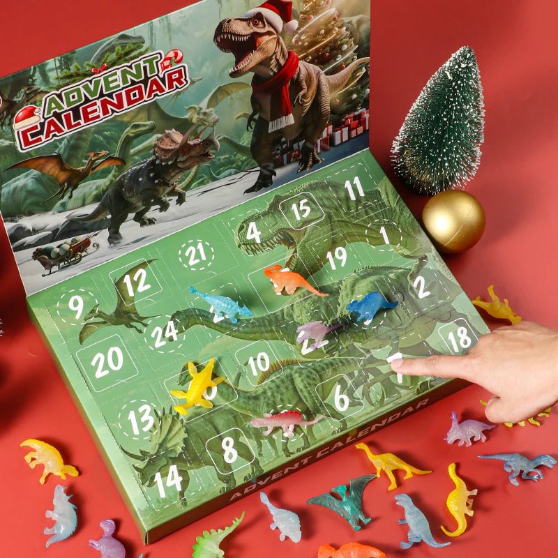 Dinosaur Advent Calendar with 24 Figures and Fossils in Non Toxic Plastic, view 8