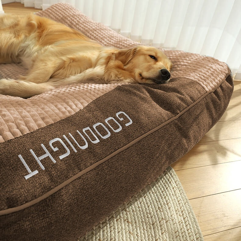 Dog Bed with Raised Head Pillow and Removable Cover, XL to 3XL, view 5