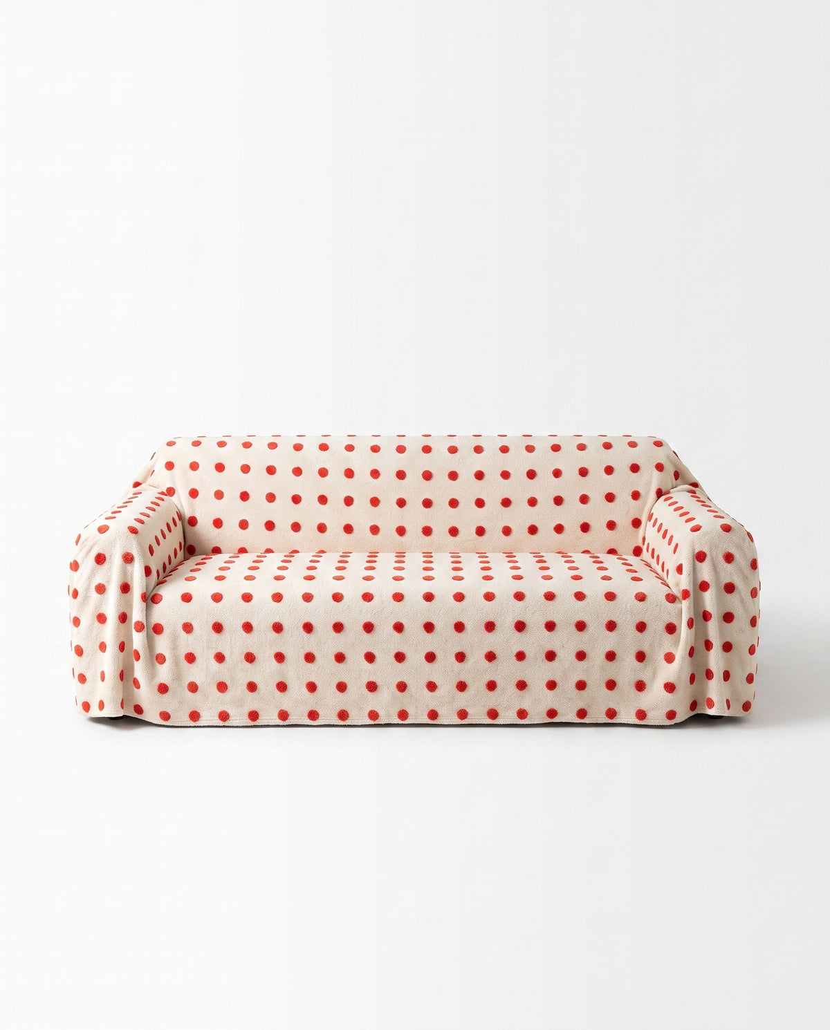 DotPlush Winter Stretch Full-Encasing Sofa Slipcover | Spill Resistant