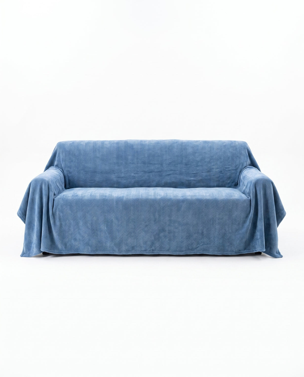 Durable Pet Friendly Herringbone Sofa Cover | Spill Resistant, 71-165in