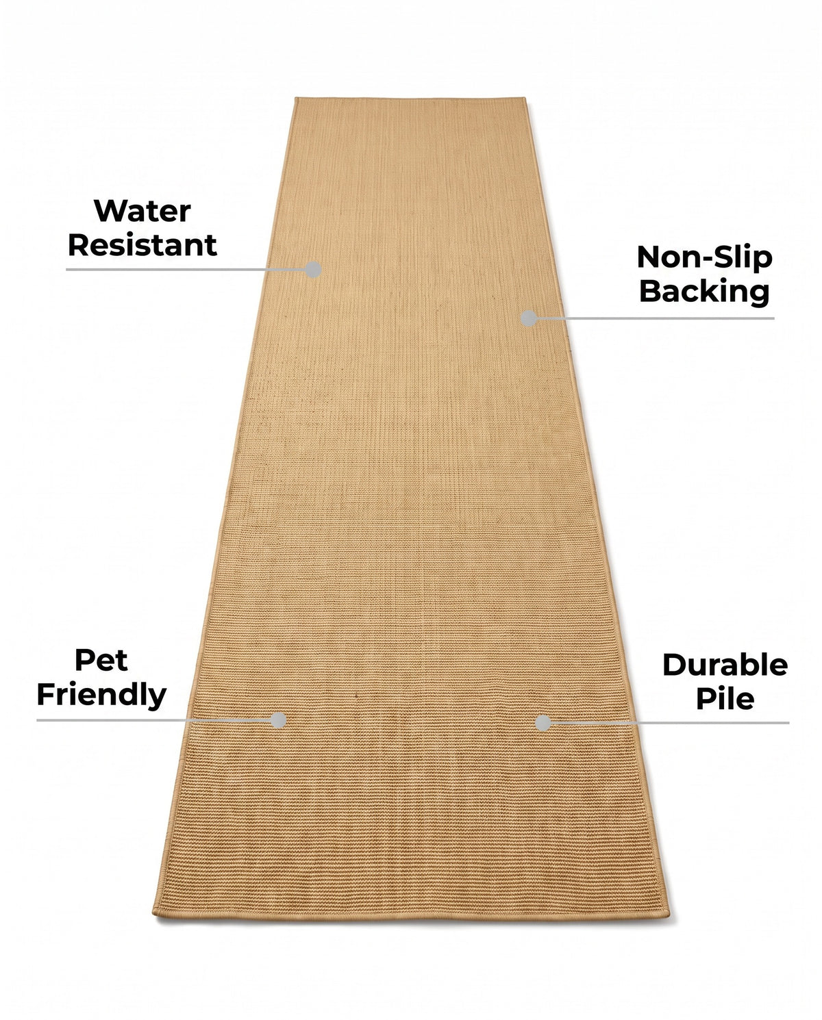 Easy Clean Rug Artisan Squares Durable Non-Slip Pet-Friendly Mod | Water Resistant, 1-6ft