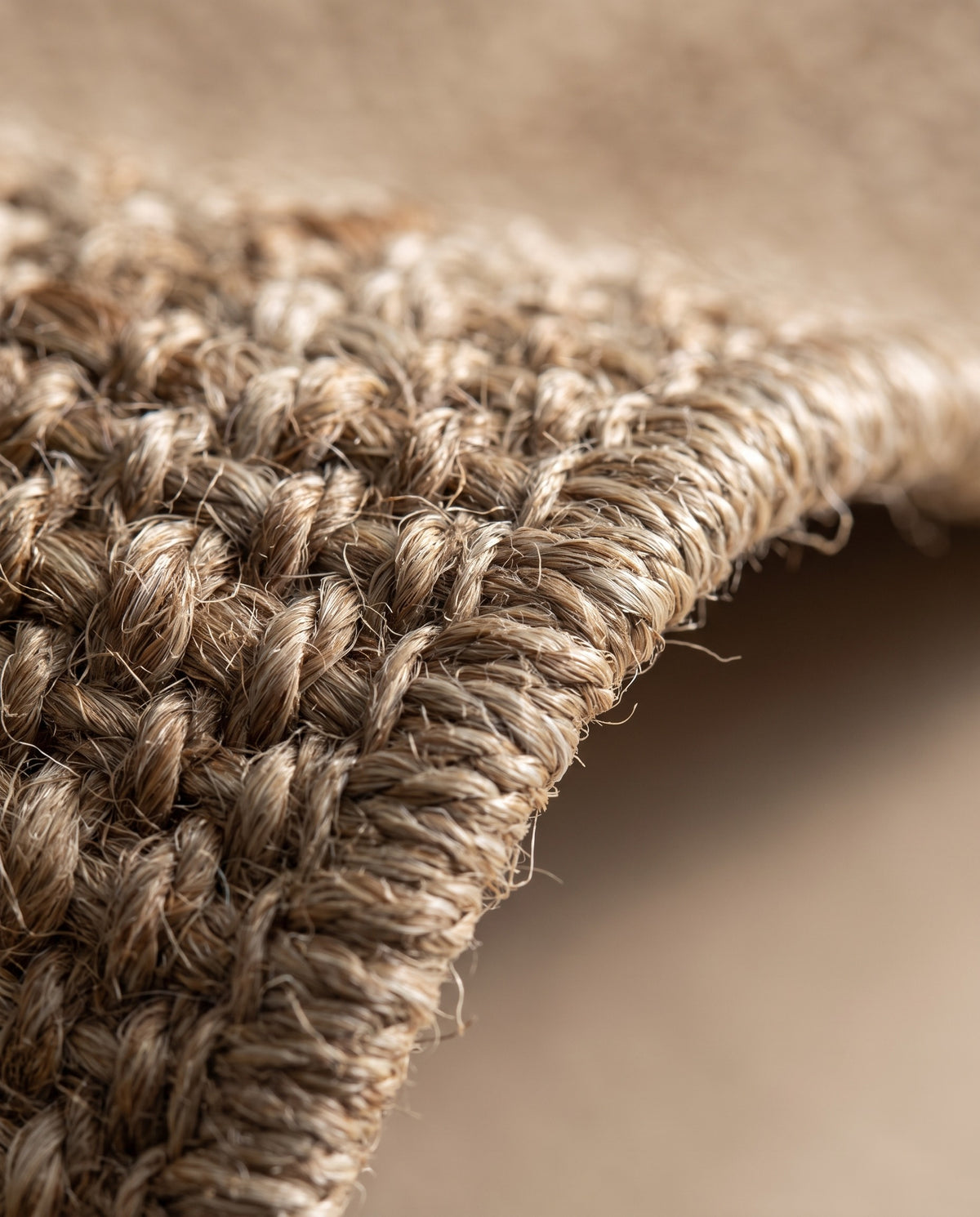 Easy Clean Rug Natural Jute Look Durable Non-Slip Pet-Friendly H | Indoor Use, 1-9ft