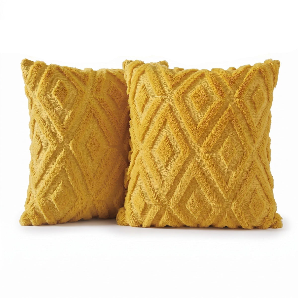 Christmas Plush Cushion Cover Set of 2 | Soft Pile, 12-26in
