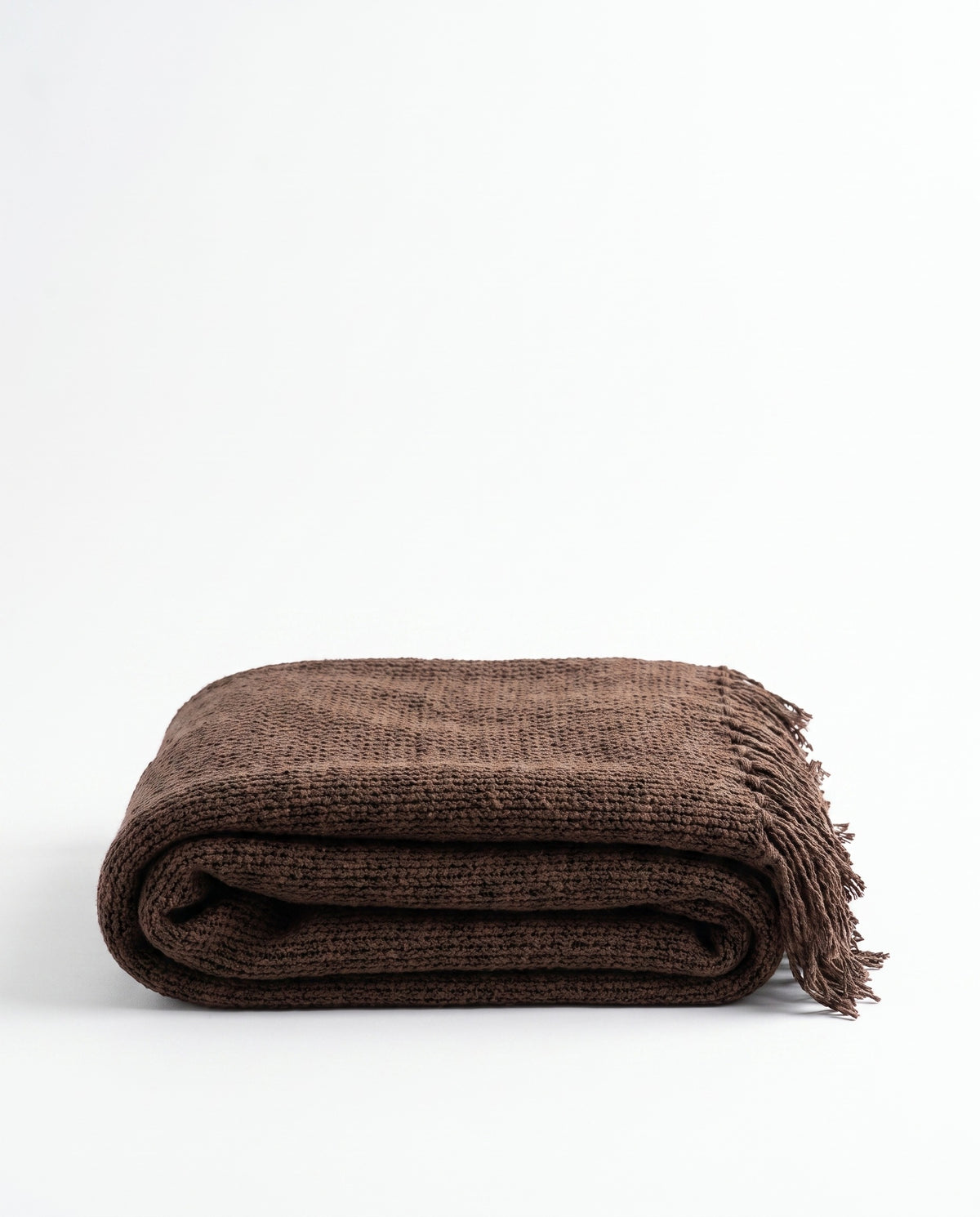 Elegant Textured Fringe Throw Blanket | Soft Warm Handfeel, 51-94in