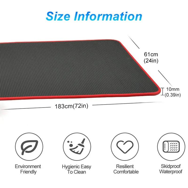 Extra Thick Yoga Mat with Non Slip Surface and Carrying Bag, view 4