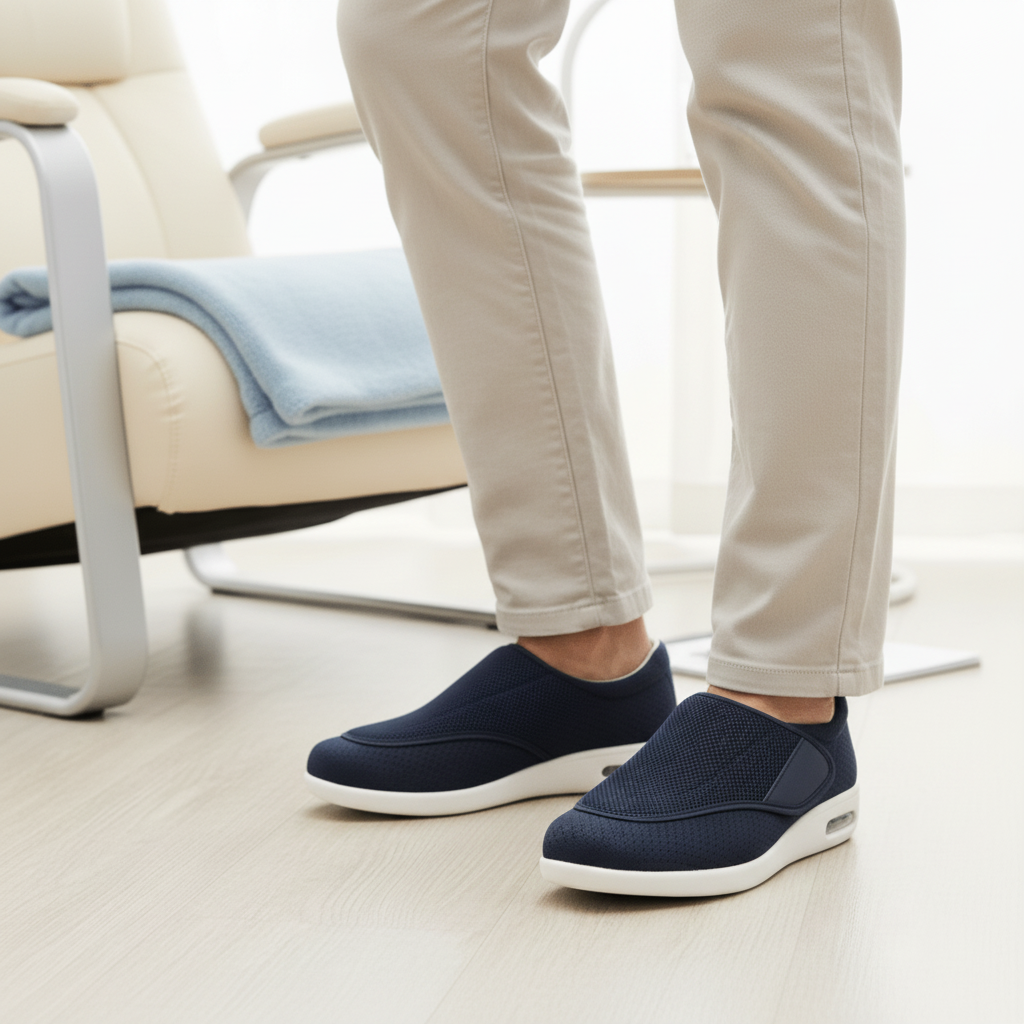 Extra Wide Shoes with Memory Foam Insole, Wide Toe Box and Seamless Lining, view 3