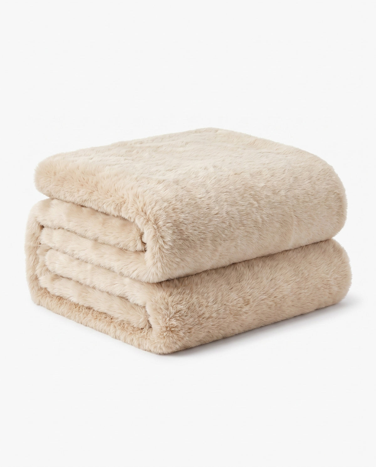 Faux Fur Throw Pillow Cover | Soft Warm Handfeel, 18in