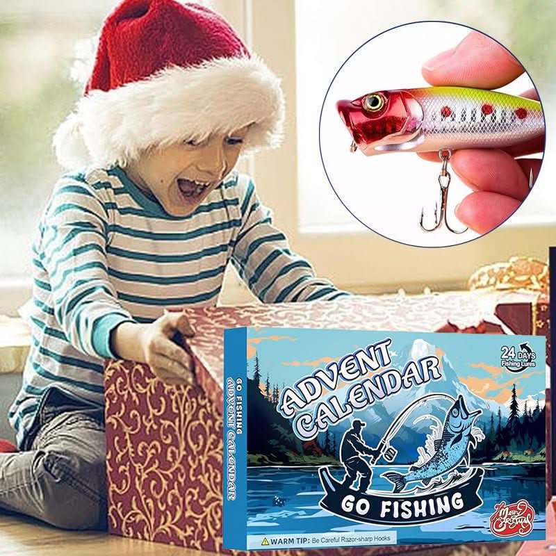 Fishing Advent Calendar with 24 Doors Full of Tackle in Seven Styles, view 7