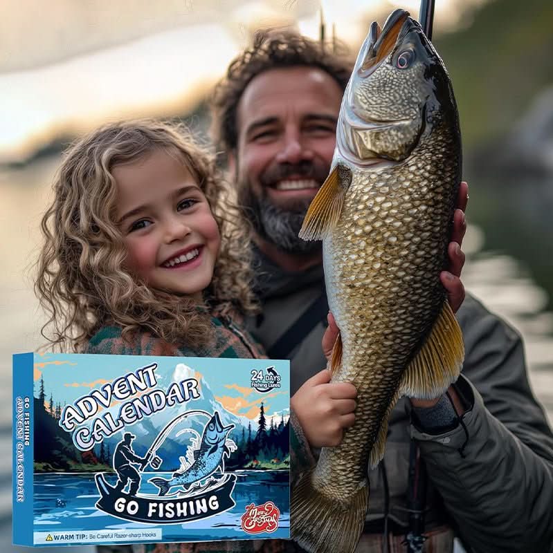 Fishing Advent Calendar with 24 Doors Full of Tackle in Seven Styles, view 10