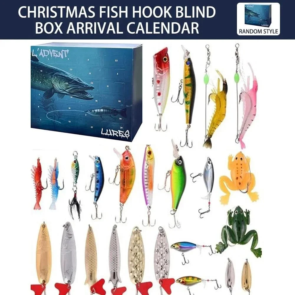 Fishing Advent Calendar with 24 Lures for Freshwater and Saltwater, view 4