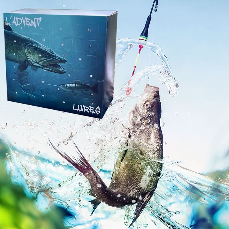 Fishing Advent Calendar with 24 Lures for Freshwater and Saltwater, view 7