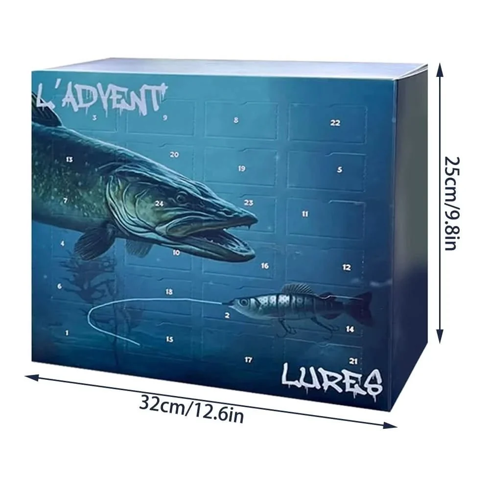 Fishing Advent Calendar with 24 Lures for Freshwater and Saltwater, view 8