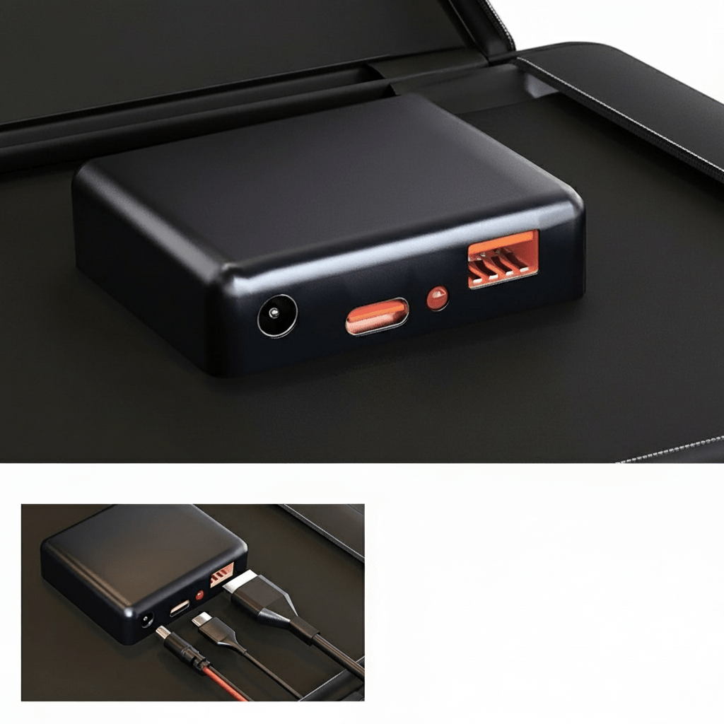 Foldable 40W Solar Panel with MPPT Charge Controller and Four Output Ports, view 3