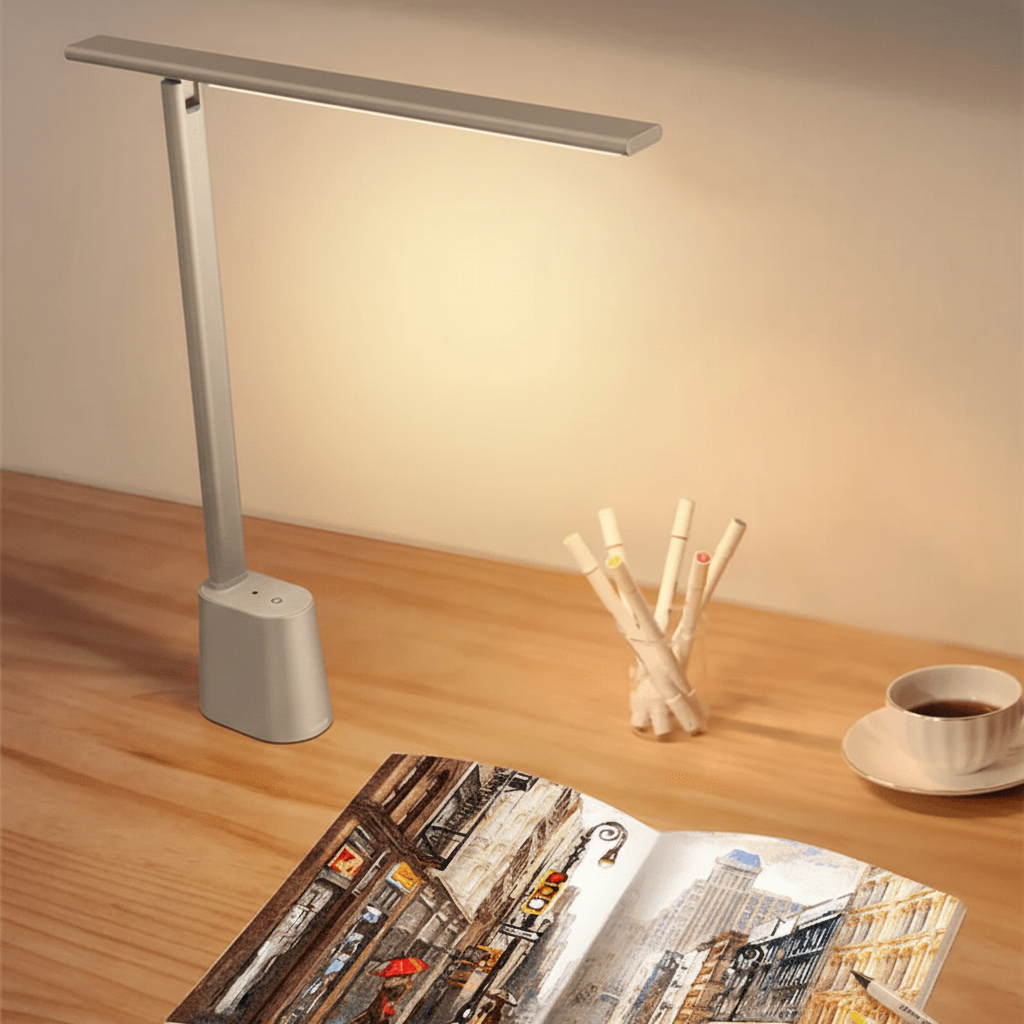 Foldable LED Desk Lamp with USB Power, Dimming and Flicker-Free Light, view 3
