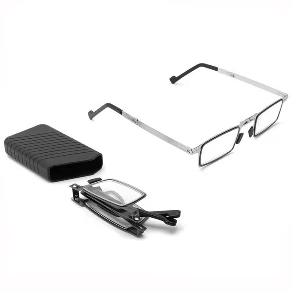 Foldable Reading Glasses Under 0.7 oz with Blue Light Filter and Case, view 5