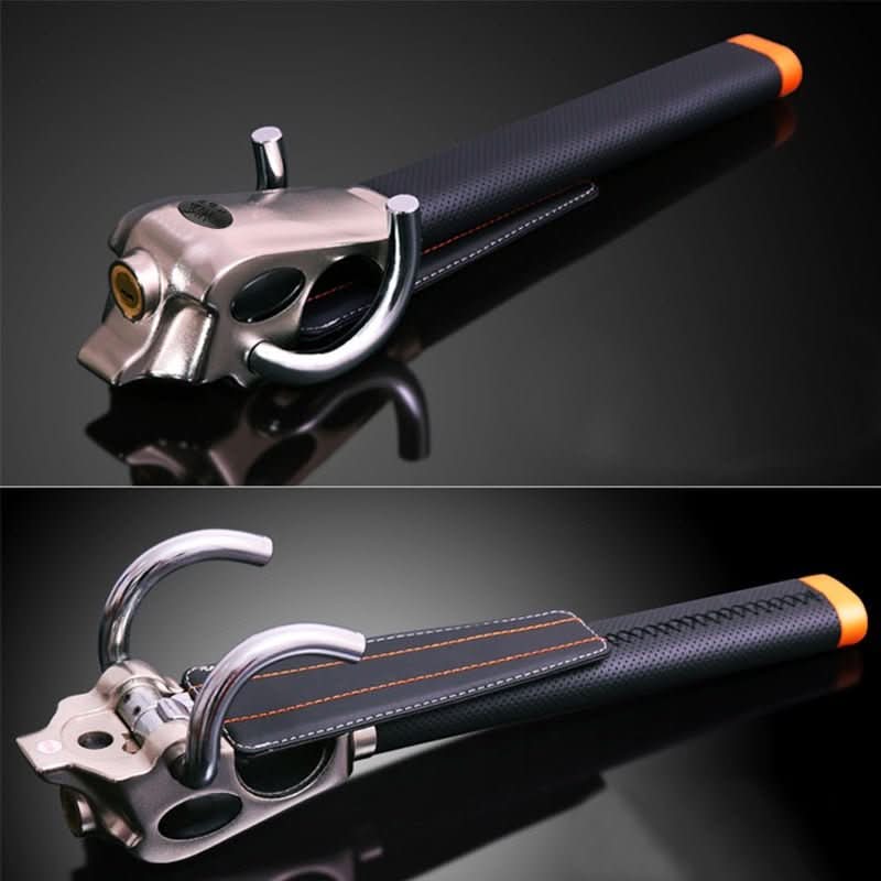 Hardened Steel Steering Wheel Lock with 120 dB Alarm and Triple Locking, view 3