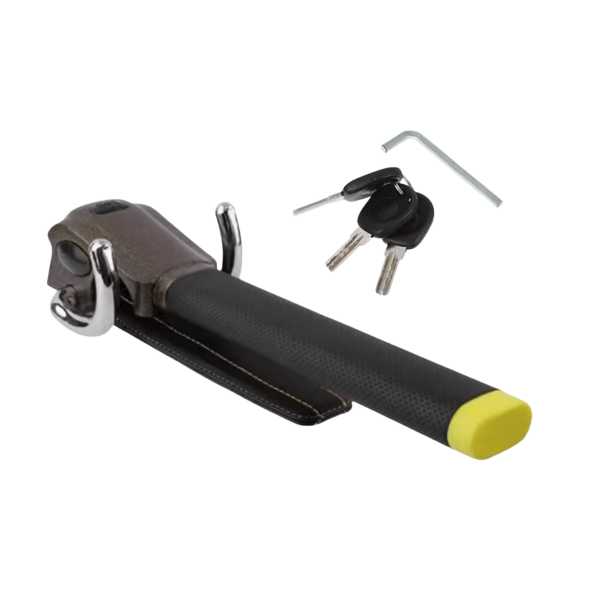 Hardened Steel Steering Wheel Lock with 120 dB Alarm and Triple Locking, view 11