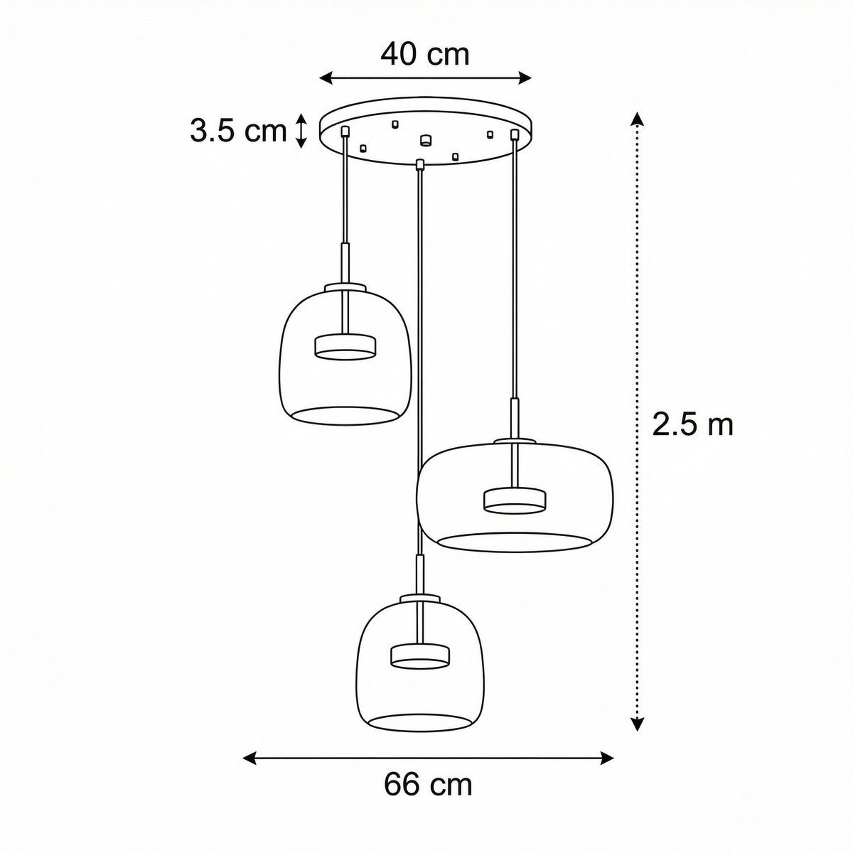 Glass Dome Pendant Light