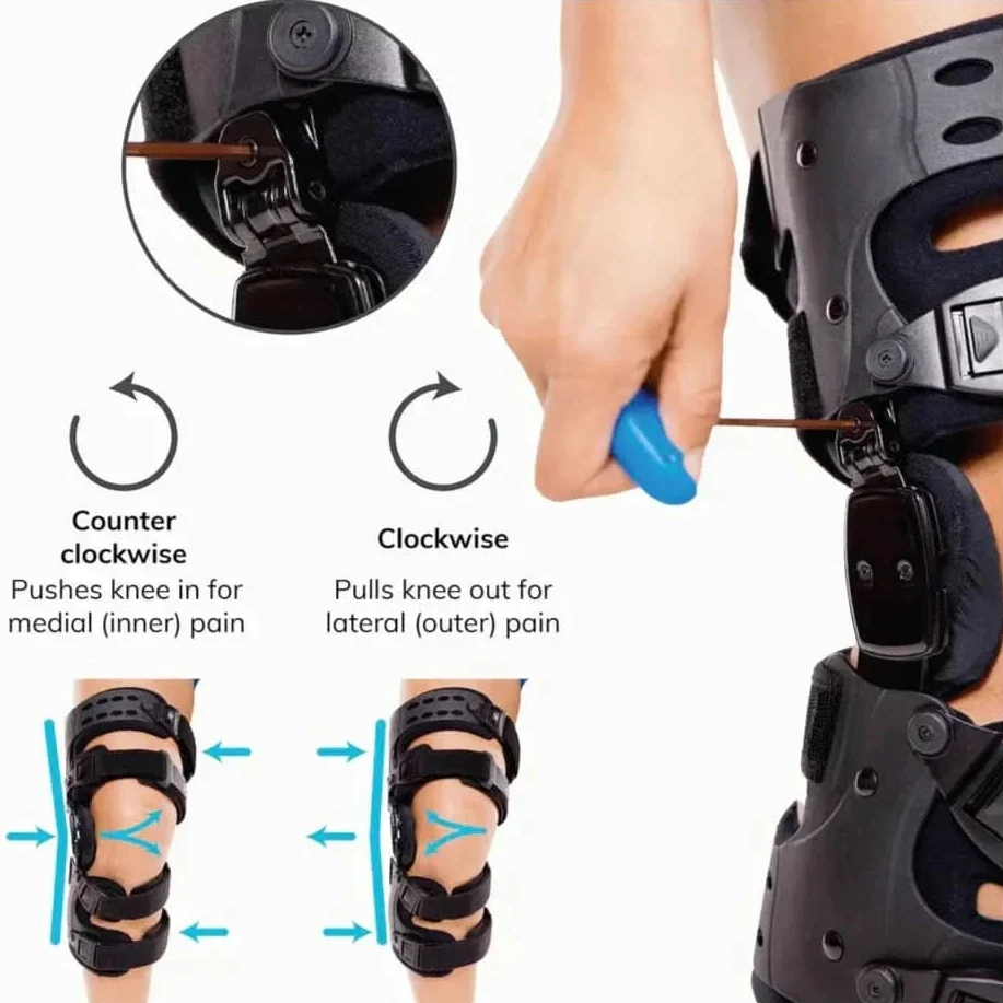 Hinged Knee Brace with Aluminum Stays and Foam Padding, 15.7 Inch, Left or Right, view 8