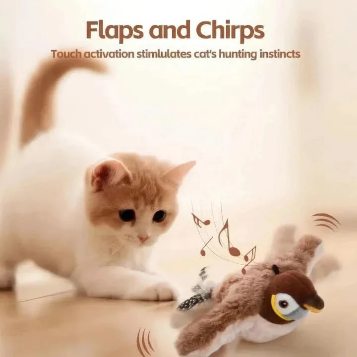 Interactive Plush Cat Toy with Removable Motor, USB Rechargeable, view 5