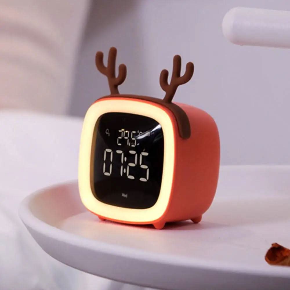 Kids Alarm Clock with Built-In Night Light and Energy Saving LED, view 5