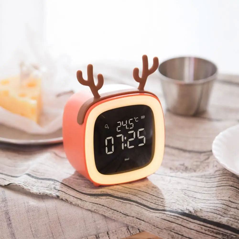 Kids Alarm Clock with Built-In Night Light and Energy Saving LED, view 7