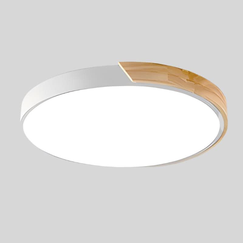 LED Ceiling Light in Metal, Acrylic and Wood, 9 and 11.8 Inch Diameter, view 11