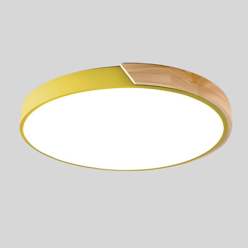 LED Ceiling Light in Metal, Acrylic and Wood, 9 and 11.8 Inch Diameter, view 17