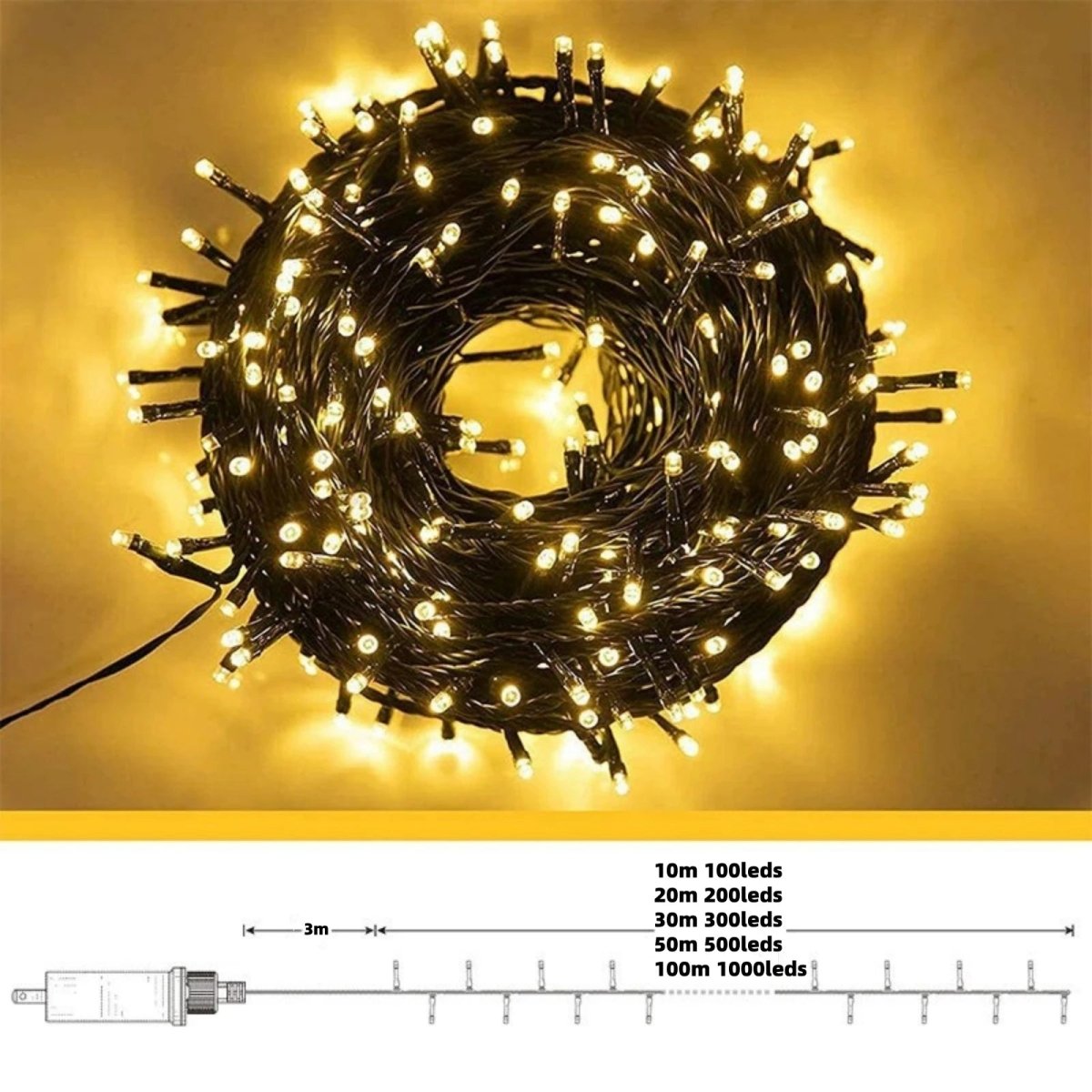 LED Curtain String Lights with IP44 in Five Lengths, Connect up to Nine Sets, view 7