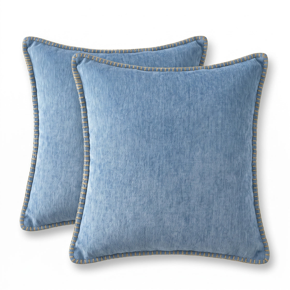 Stitched Edge Chenille Cushion Cover | Set of 2, 12-26in