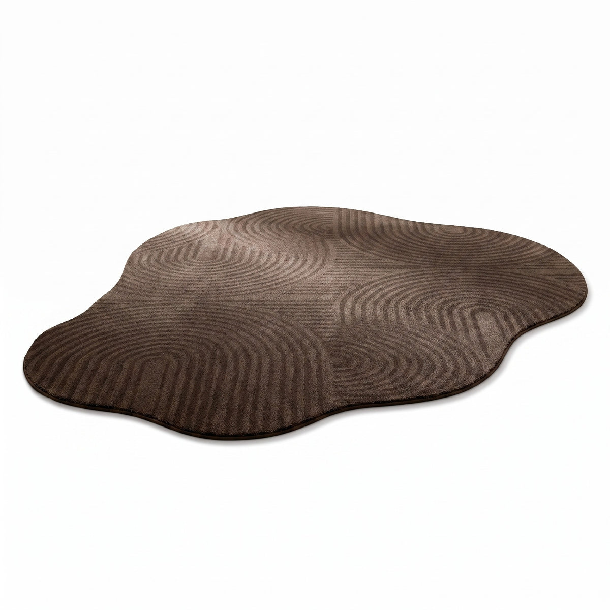 Cream Striped Shaped Rug | Washable Thick Pile, 31-118in
