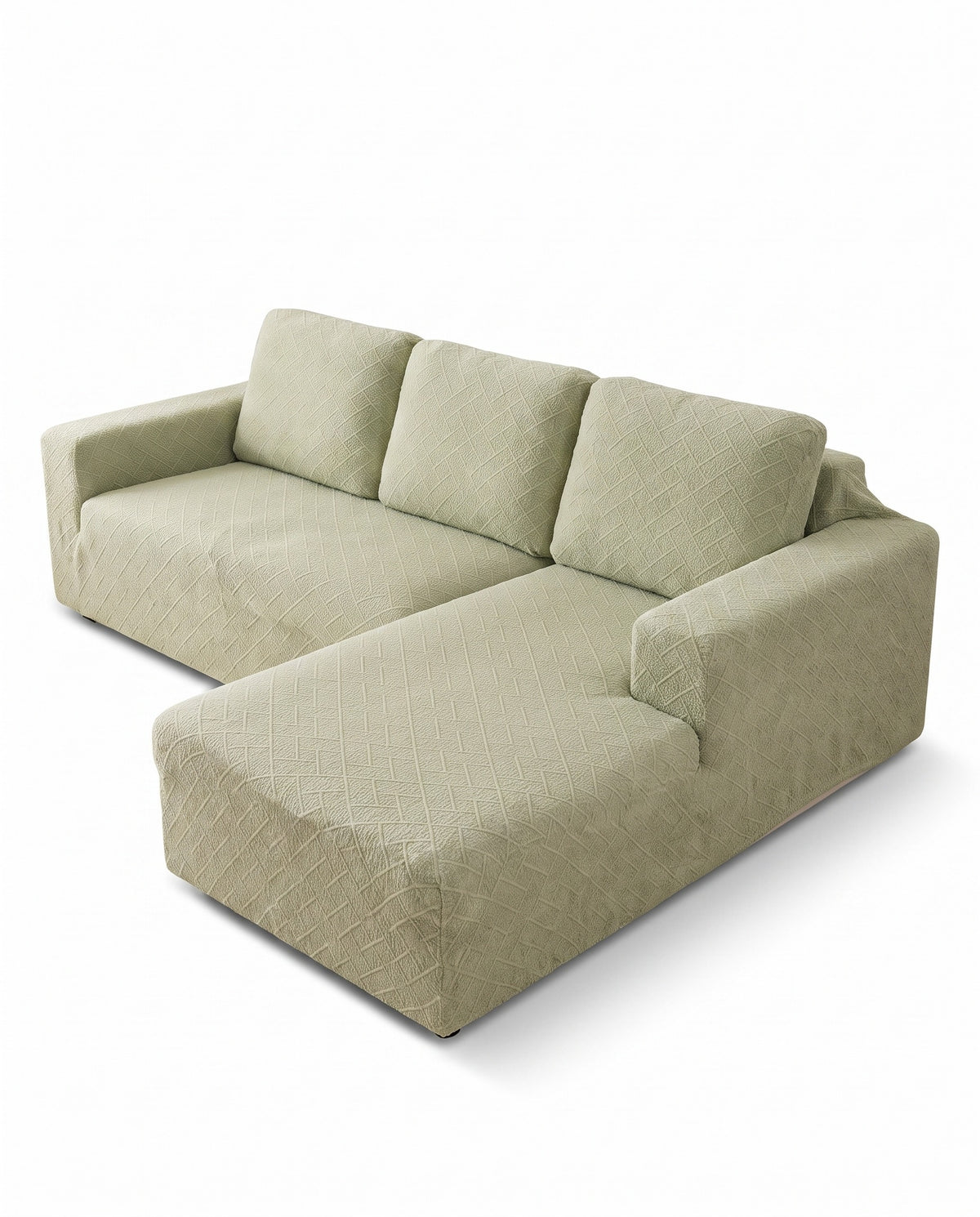 Luxury Diamond Knit Stretch Sofa Cover- Anti-Scratch, Full-Cover | Spill Resistant