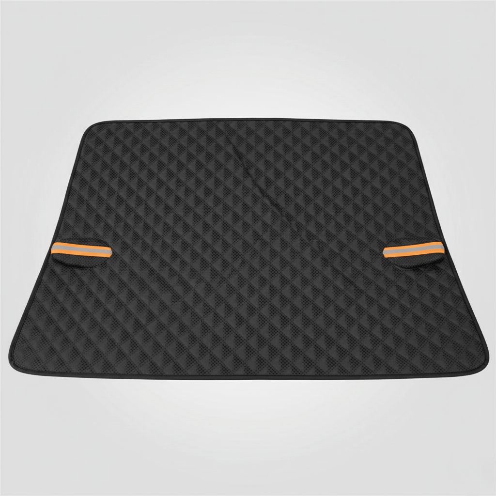 Magnetic Oxford Fabric Windshield Cover with Aluminum Insulation and Door Flaps, view 7