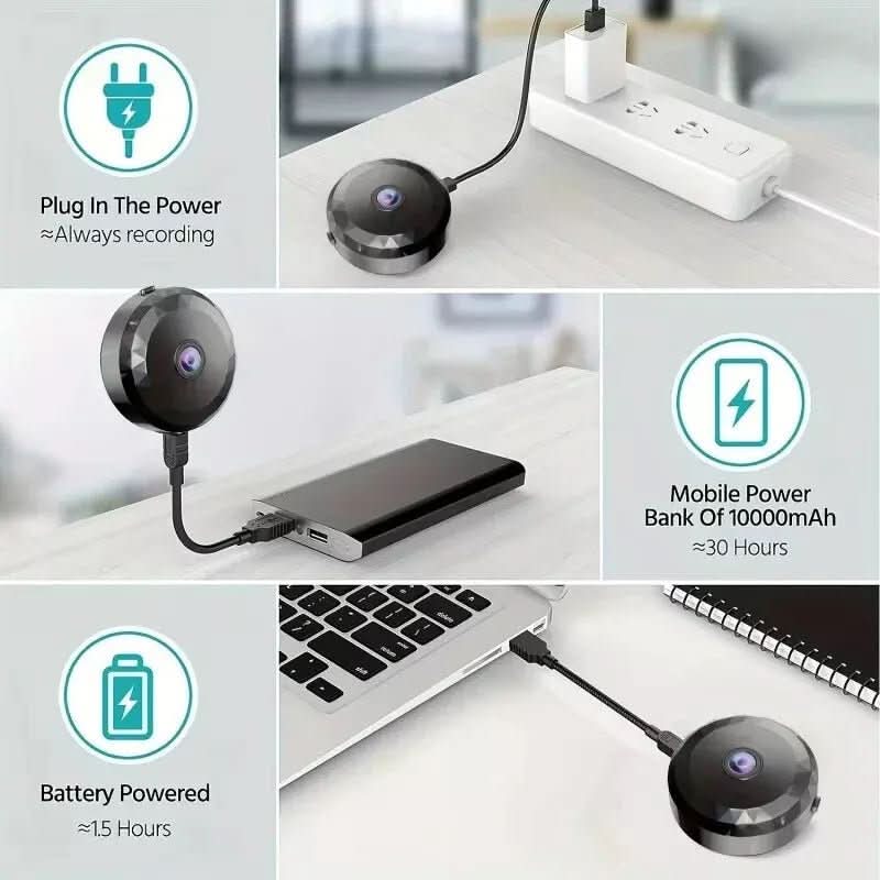 Magnetic WiFi Security Camera with 1080p, Night Vision and Motion Detection, view 4