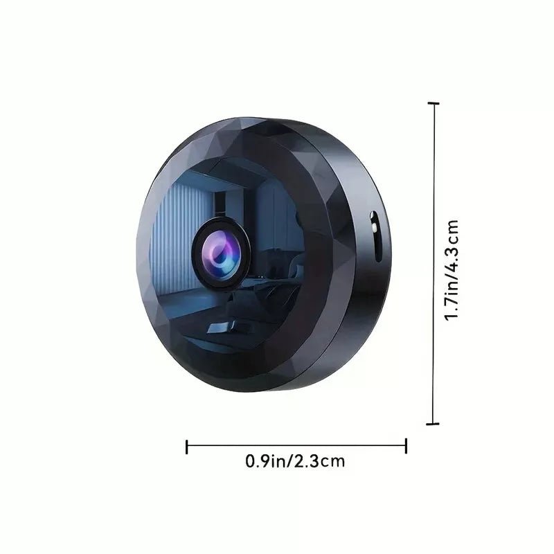 Smartphone app showing the live 1080p feed from the magnetic camera