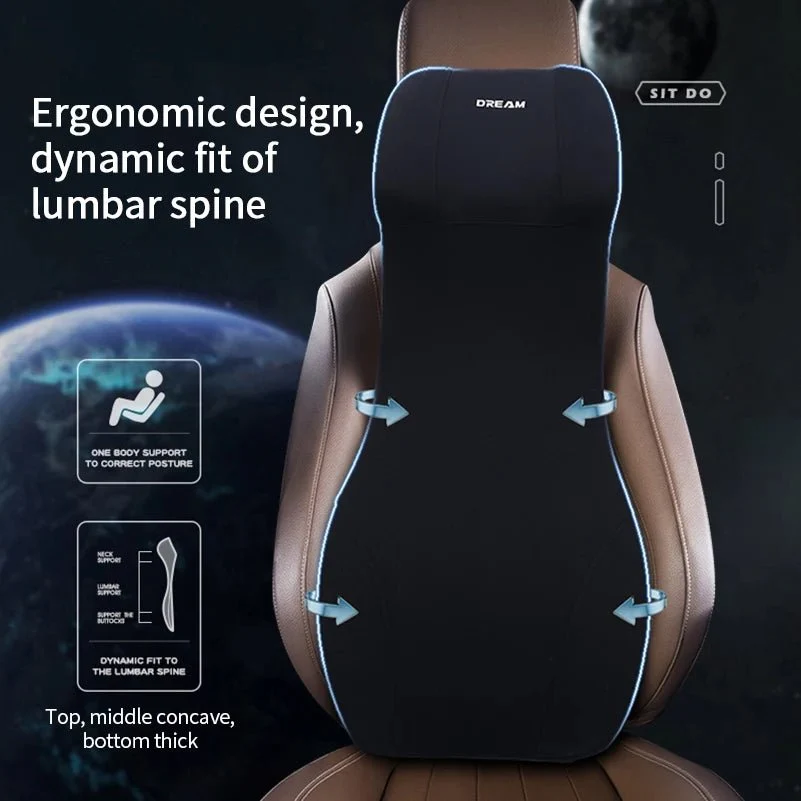 Memory Foam Neck and Lumbar Support for the Car, Single or as a Set, view 2