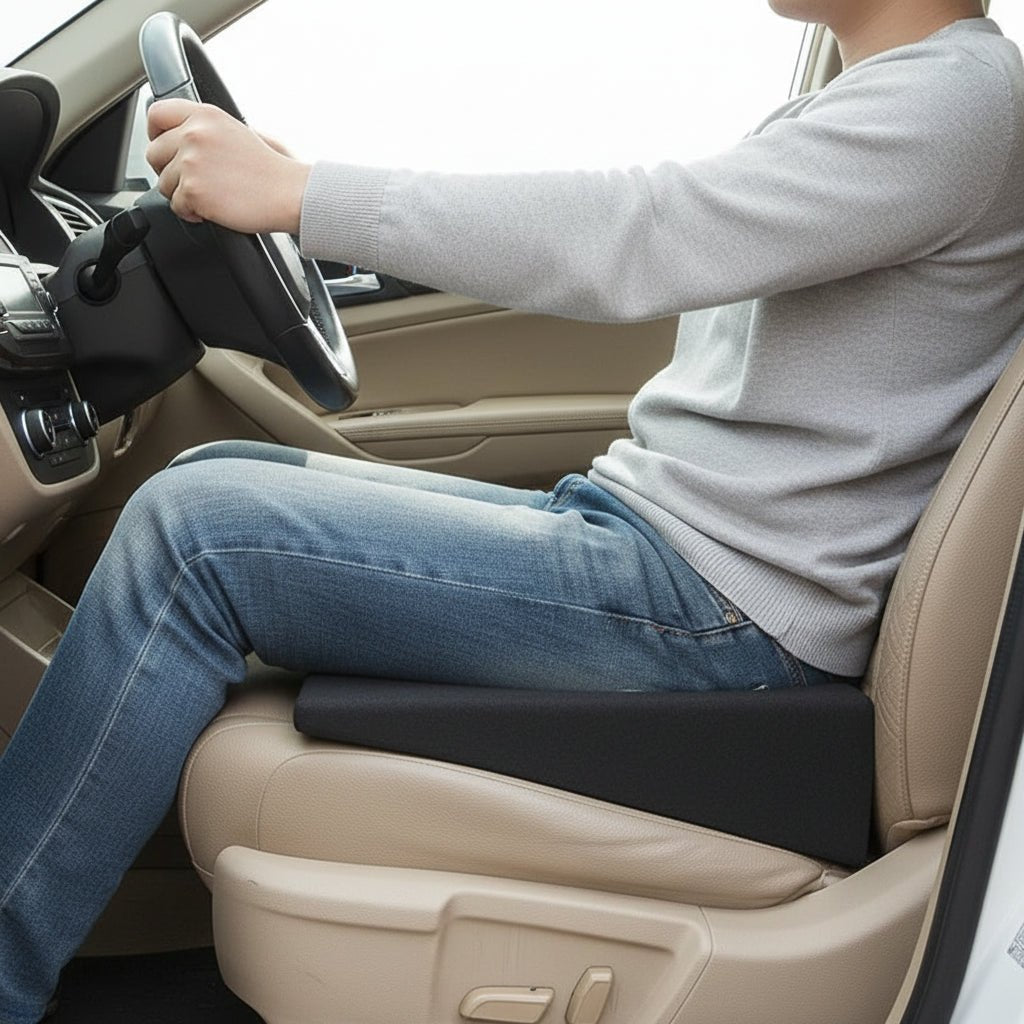 Memory Foam Wedge Seat Cushion for Car Seats, Supports up to 330 lb, view 2