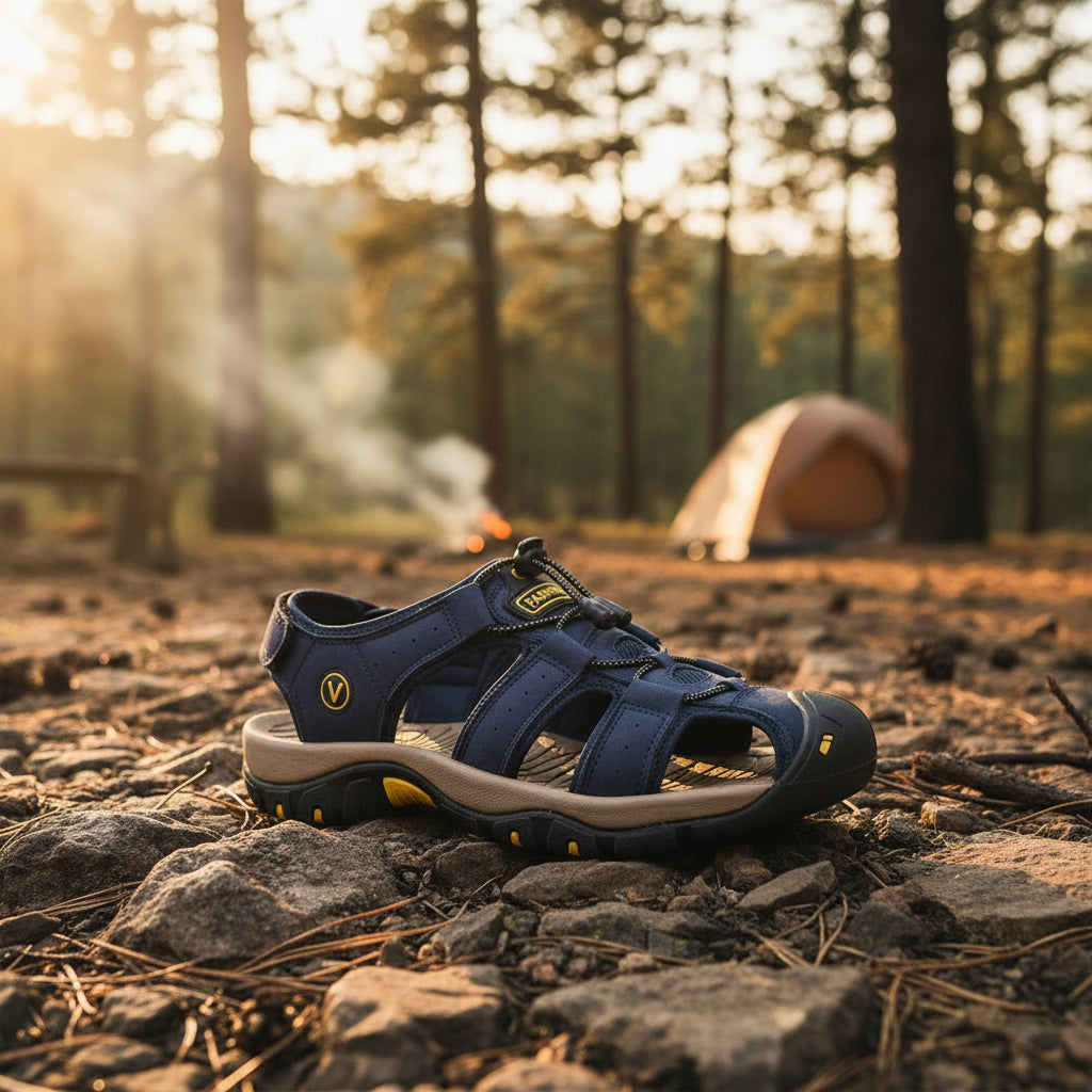 Men's Hiking Sandals with Closed Toe and Rubber Sole, US 6 to 13, view 5