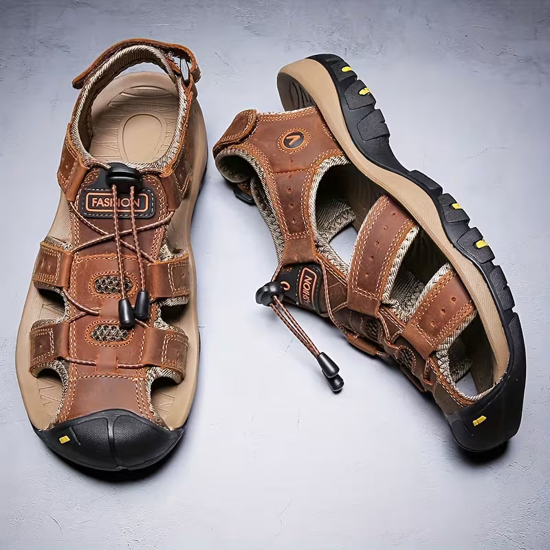 Men's Hiking Sandals with Closed Toe and Rubber Sole, US 6 to 13, view 7