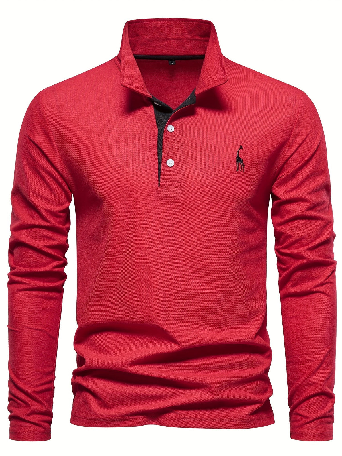 Men's Long Sleeve Polo Shirt in Breathable Fabric in Eight Colors, view 10