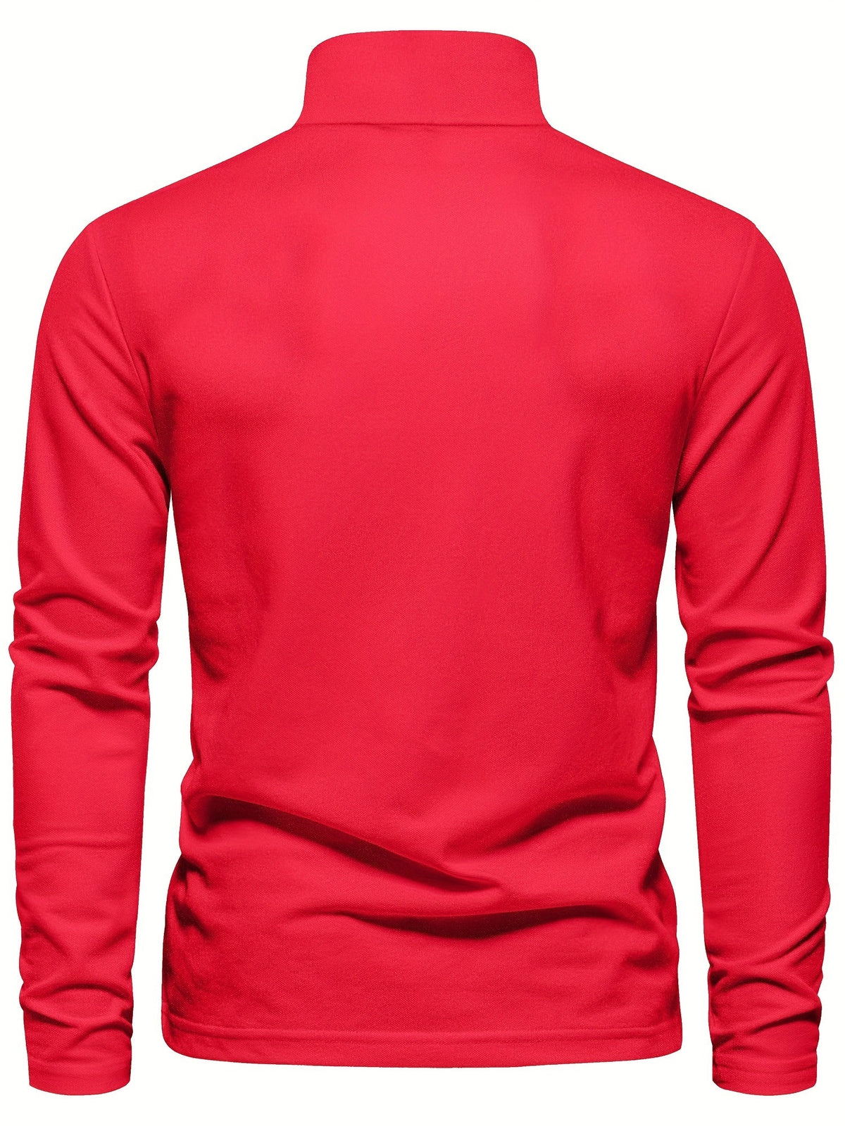 Men's Long Sleeve Polo Shirt in Breathable Fabric in Eight Colors, view 17