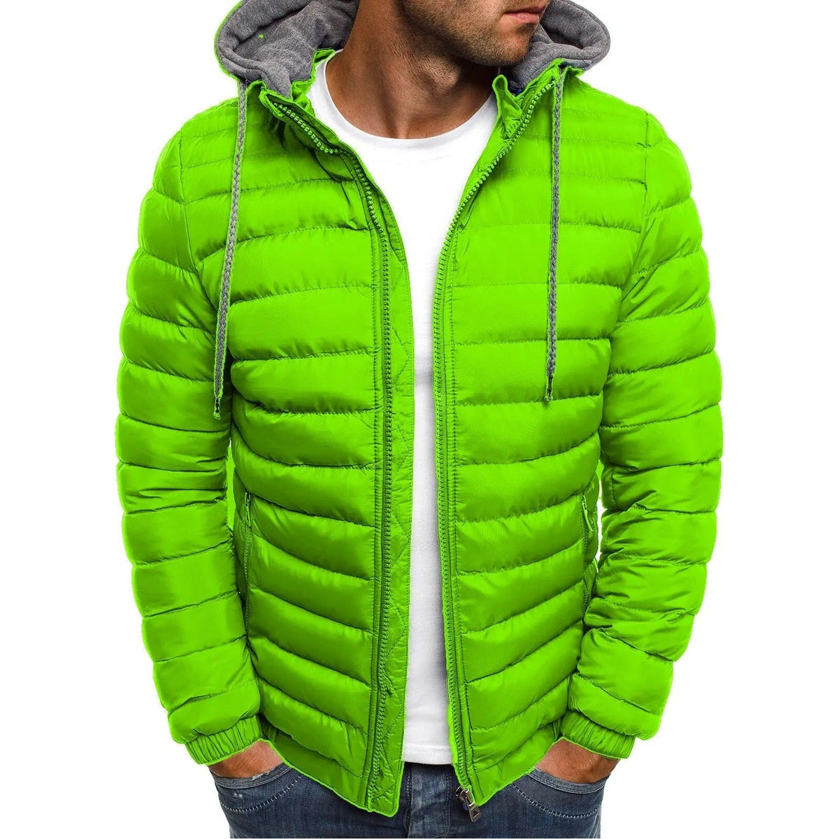 Men's Sporty Waterproof Transitional Jacket in Seven Colors, view 3