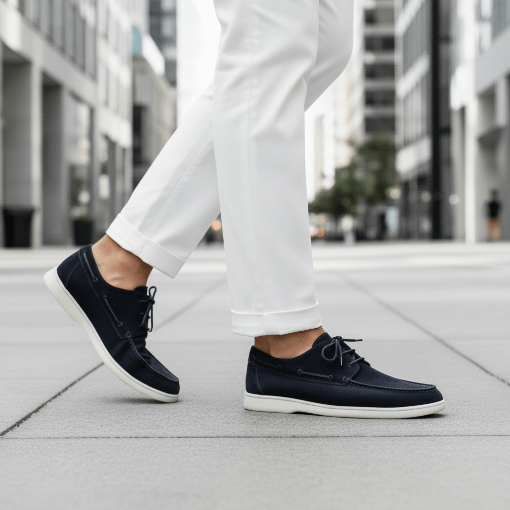 Men's Suede Dress Shoes with Classic Lace Up for Office and Casual Wear, view 5