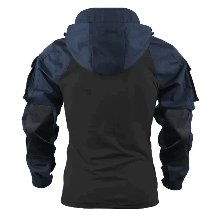 Men's Tactical Hoodie with Hidden Pockets in Slim Fit, view 5